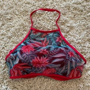 Floral Print Bikini Top